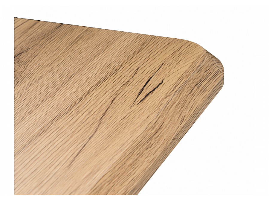 Стол деревянный Санса 120(160)х80х76 дуб монтана / белая шагрень