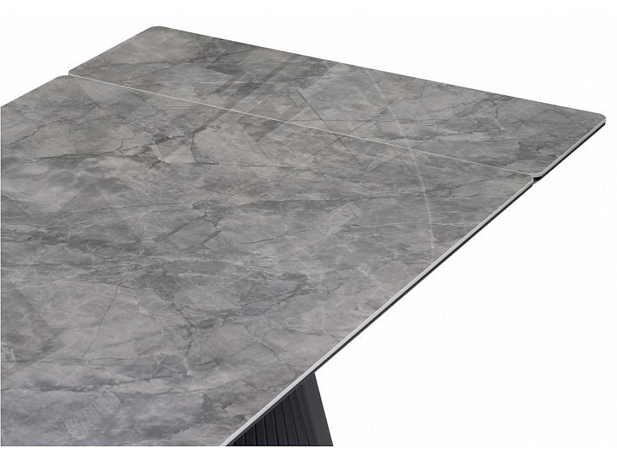 Вейв 160(220)х89х75 серый мрамор baolai / черный