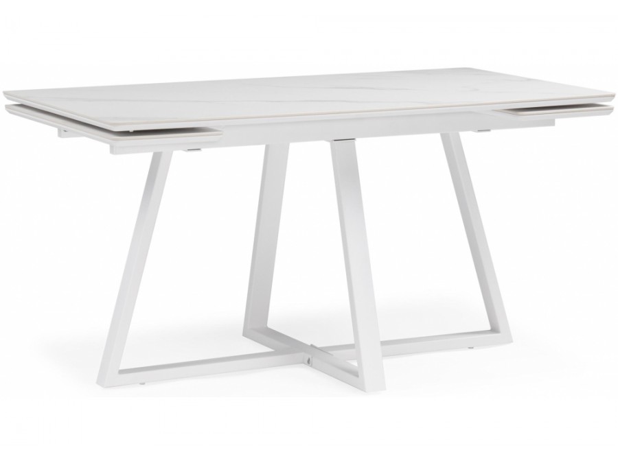 Памелла 140 (200) х 80 белый мрамор alpin white / snow white / белый