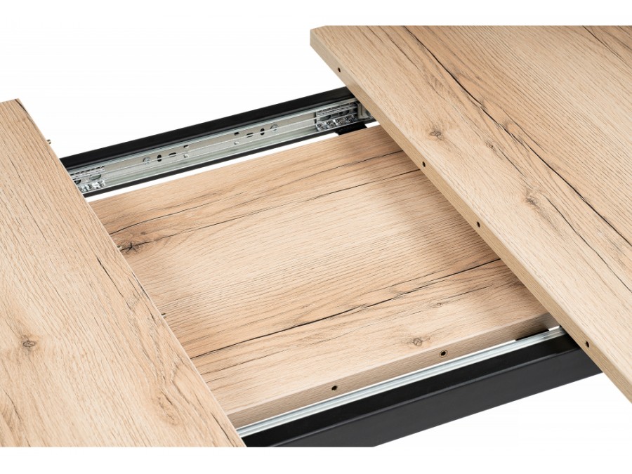 раскладной Колон Лофт 120 25 мм дуб делано светлый / черный матовый