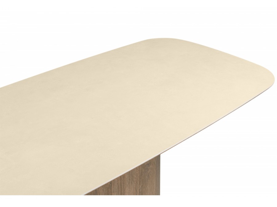 Эллипсо 200х90 okara light yellow / дуб американский