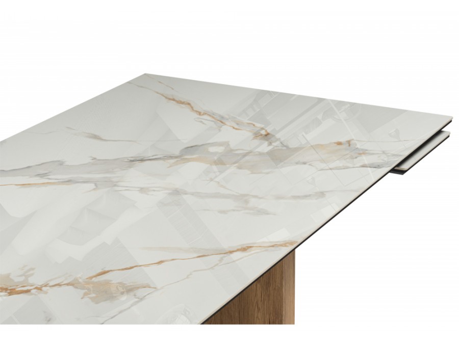 Монерон 180(240)x90 calacatta gold / дуб монтана
