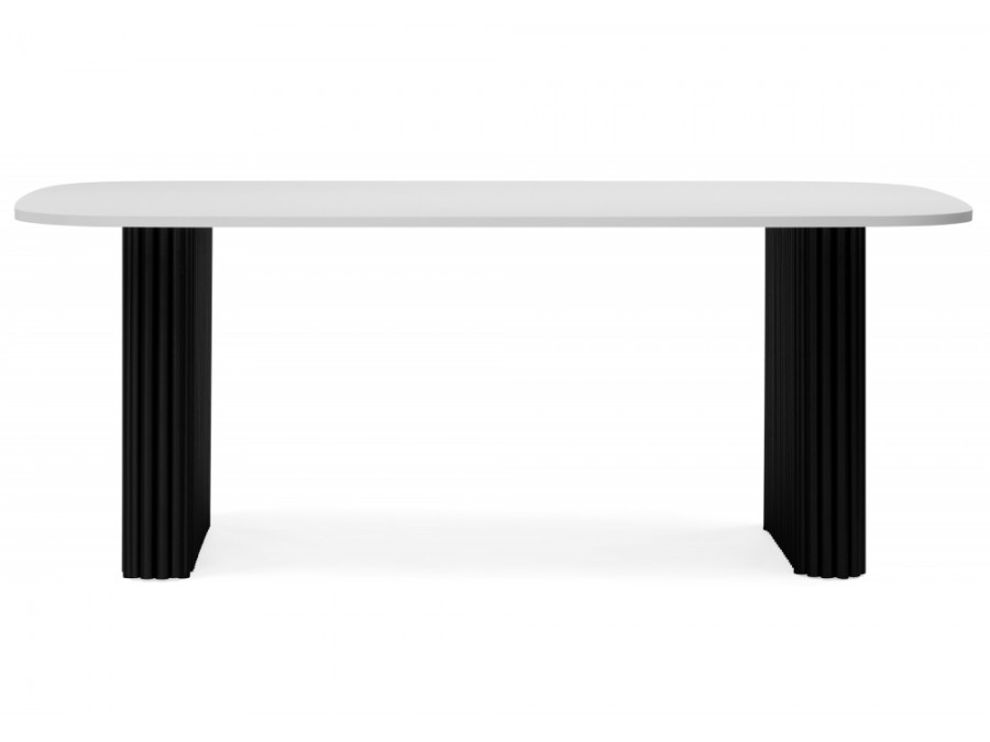 Бавария B 180 х 90 белая пленка шагрень / черный