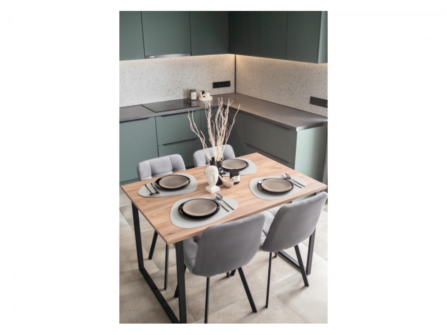 Лиман 117 х 77 дуб крафт табачный / черный матовый