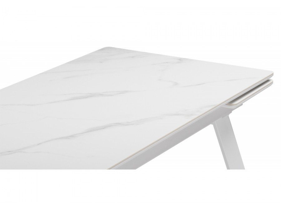 Норман 140 (200) х 80 белый мрамор alpin white / snow white / белый