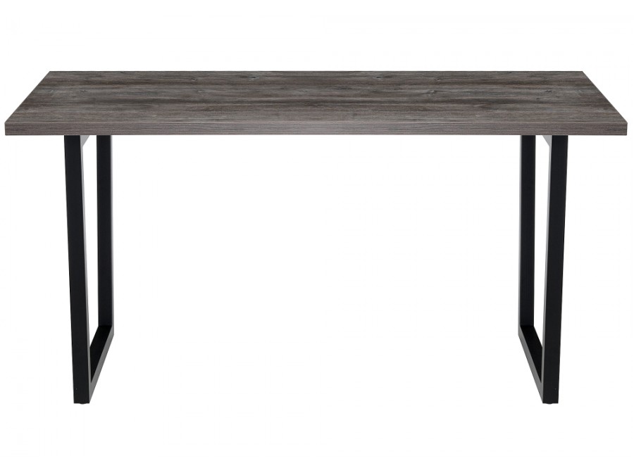 Стол деревянный Эльпатия 150х75х75 дуб рошелье / черный матовый