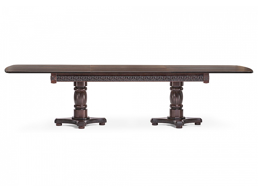 Стол деревянный Морнит 220(320)х110 орех темный / орех