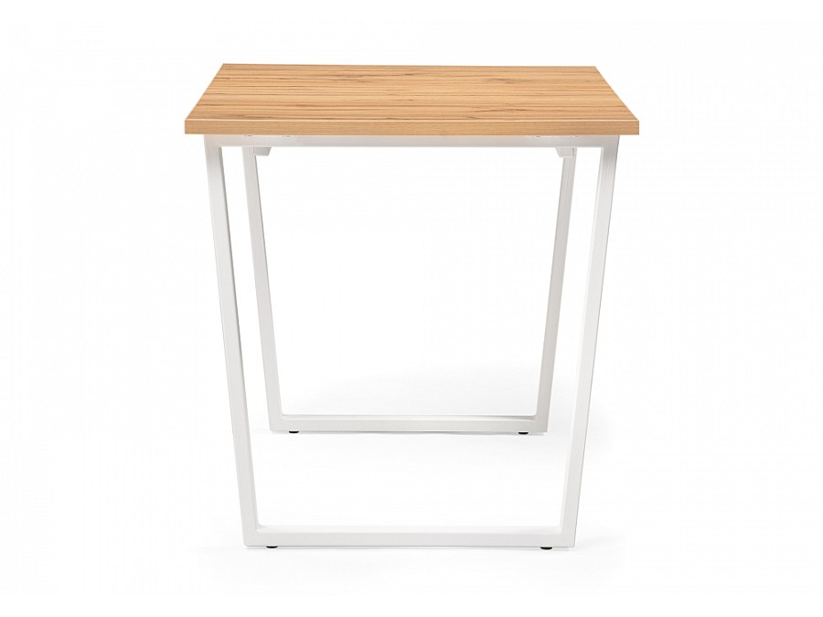 Стол деревянный Лота Лофт 120(160)х75х75 25 мм дуб вотан / белый матовый
