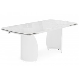 Готланд 180(240)x90 statuario titan gloss / белый