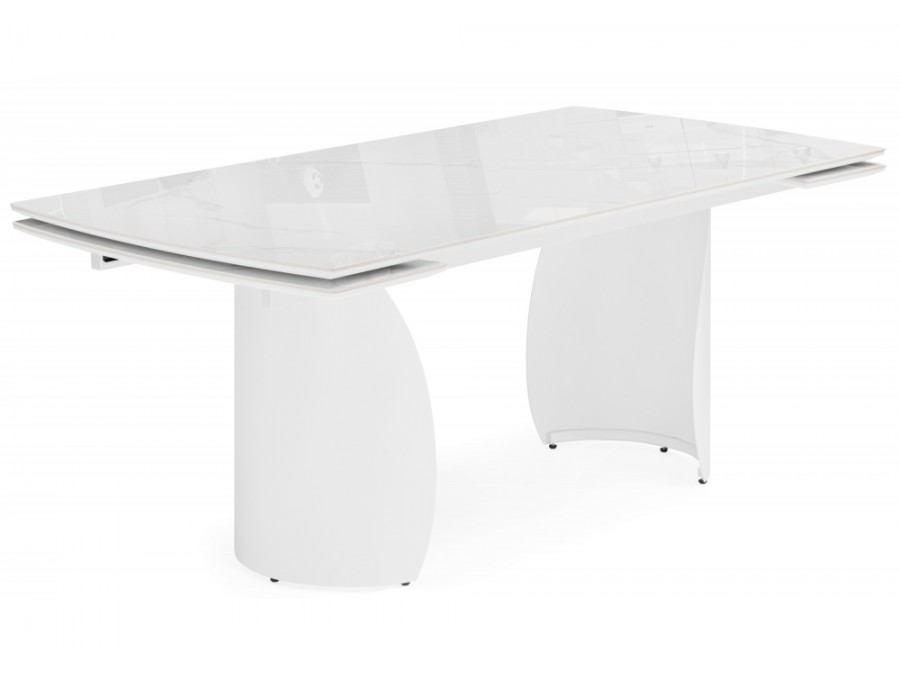 Готланд 180(240)x90 statuario titan gloss / белый