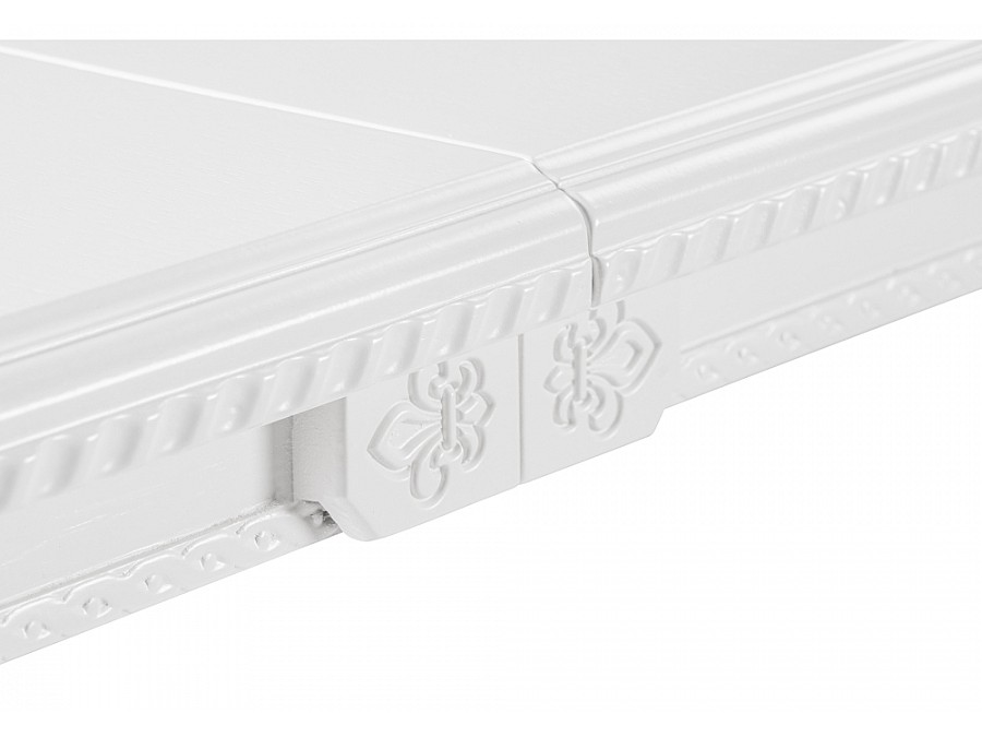 Стол деревянный Эритрин 140(180)х80х77 белый / белый