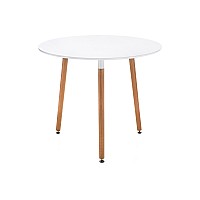 Стол деревянный Lorini 90х73 white / wood
