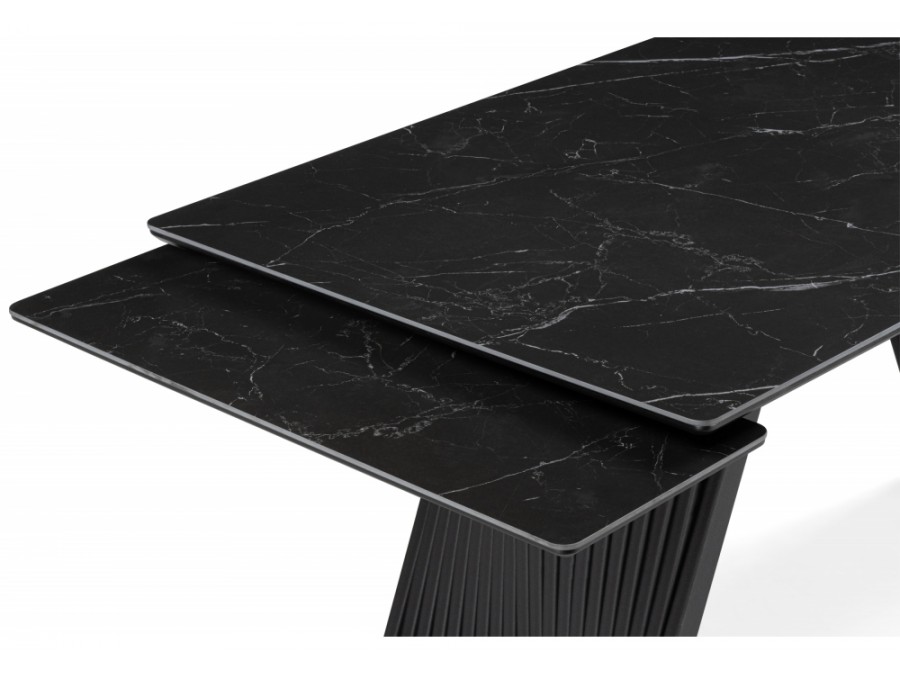 Вейв 160(220)х89 черный мрамор shakespeare black / черный