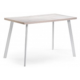 Стол деревянный Тринити Лофт 120х60х75 25 мм юта / матовый белый