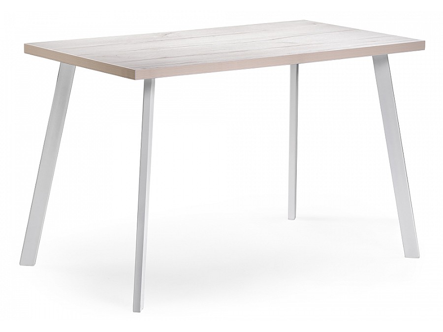 Стол деревянный Тринити Лофт 120х60х75 25 мм юта / матовый белый