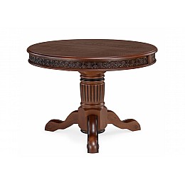 Стол деревянный Коул орех с коричневой патиной