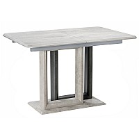 Стол деревянный Санса 120(160)х80х76 камень темный / камень светлый