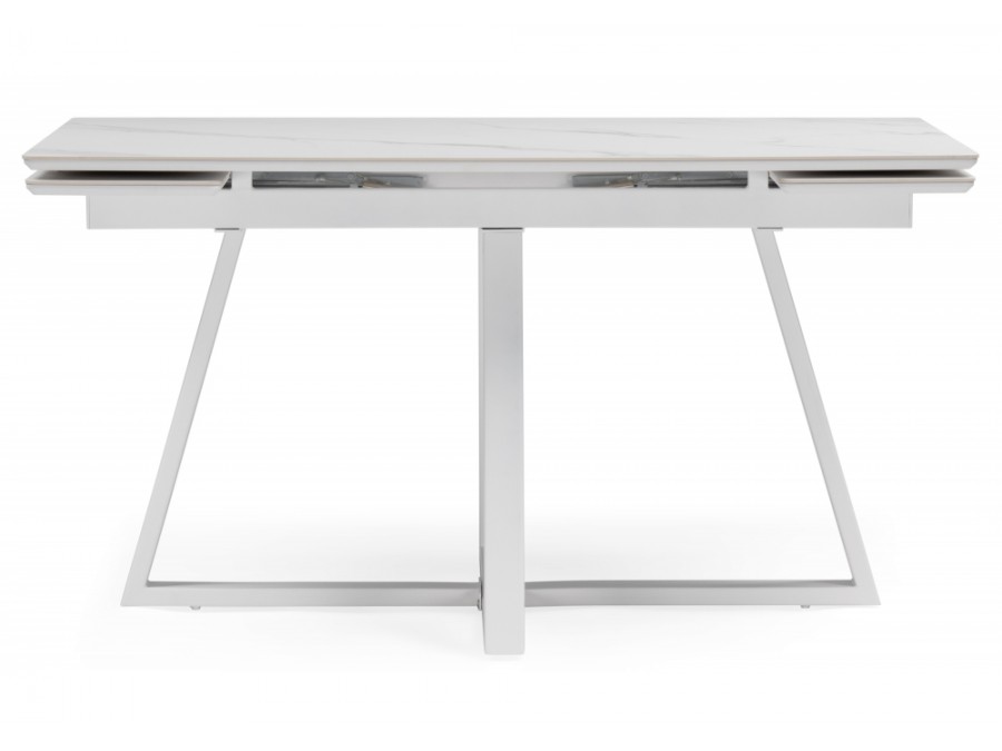 Памелла 140 (200) х 80 белый мрамор alpin white / snow white / белый