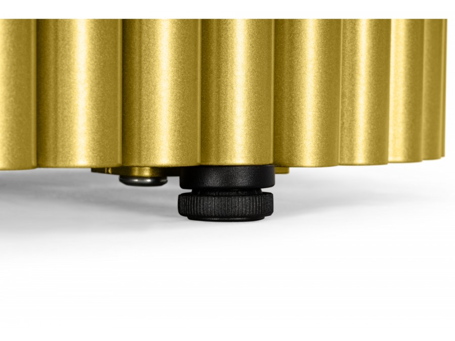 Барон О 160 х 90 черная пленка шагрень / золотые ноги