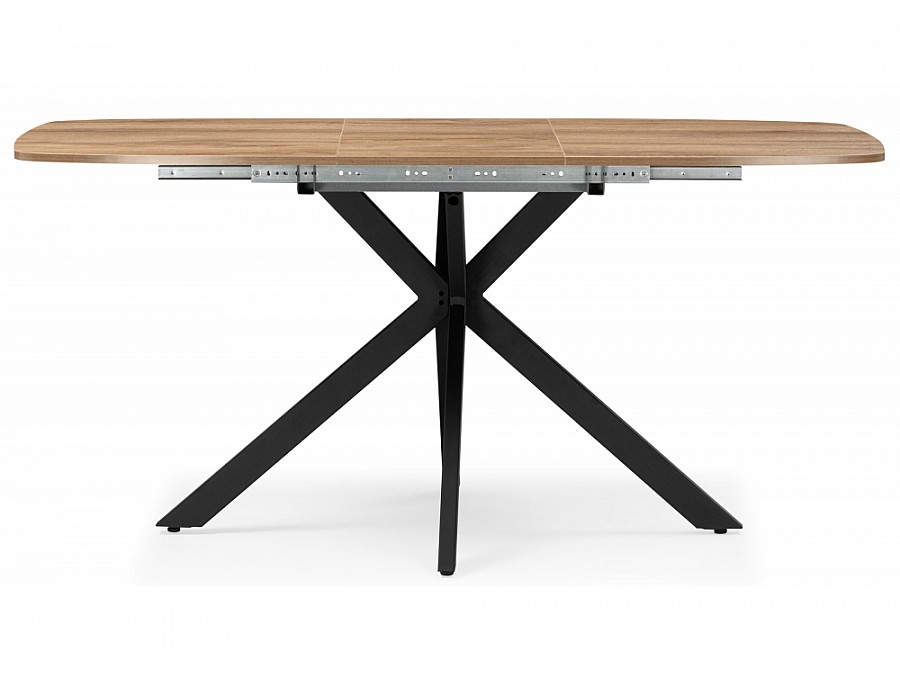 Кортез 116(160)x77 раздвижной дуб табачный / черный