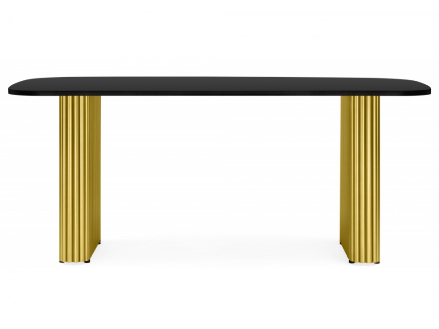 Бавария B 180 х 90 черная пленка шагрень / золото