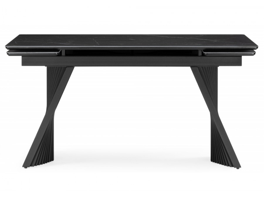 Вейв 160(220)х89 черный мрамор shakespeare black / черный