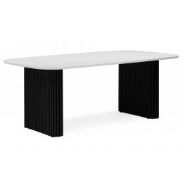 Бавария B 180 х 90 белая пленка шагрень / черный