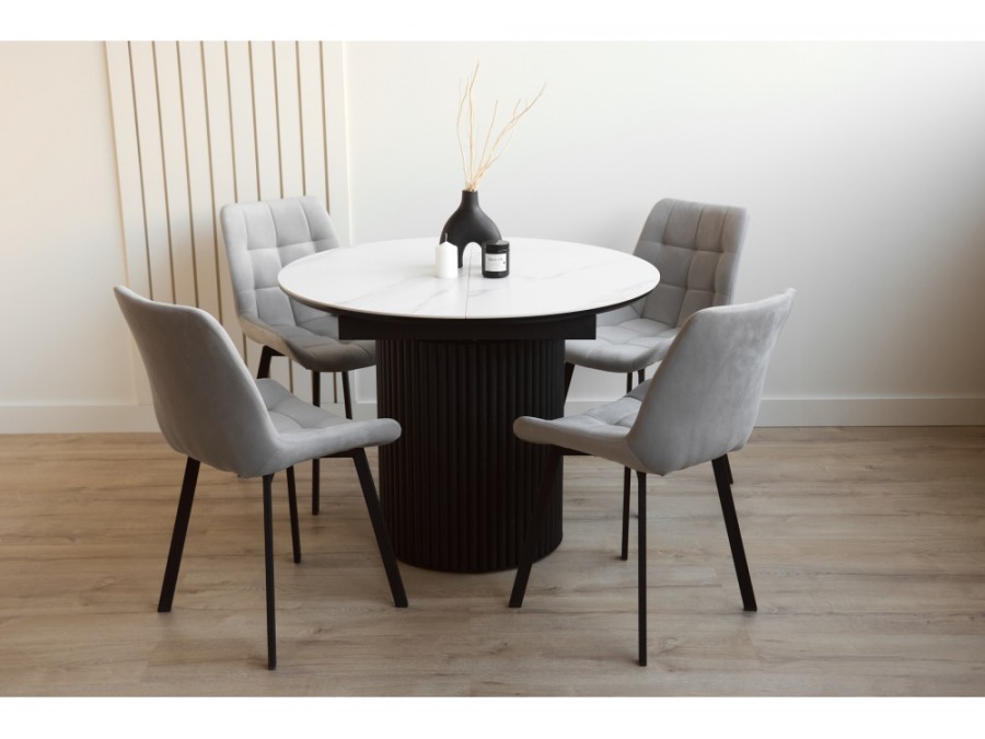 Стивен 100(140) snow white / черный