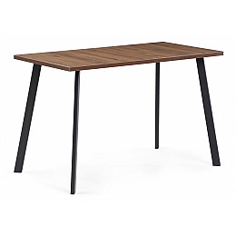 Стол деревянный Тринити Лофт 120 25 мм гикори / черный матовый