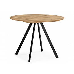 Карпер 90(120) дуб вотан / черный матовый