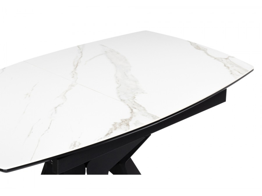 Риполь 160(205)х89 белый мрамор snow white / черный