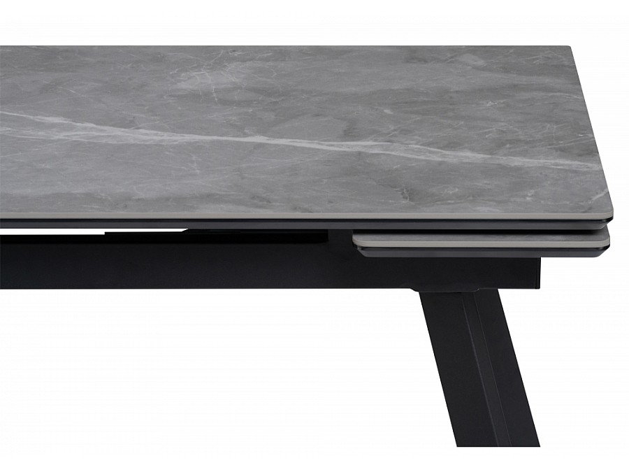 Норман 140(200)х80 серый мрамор larka grey / черный