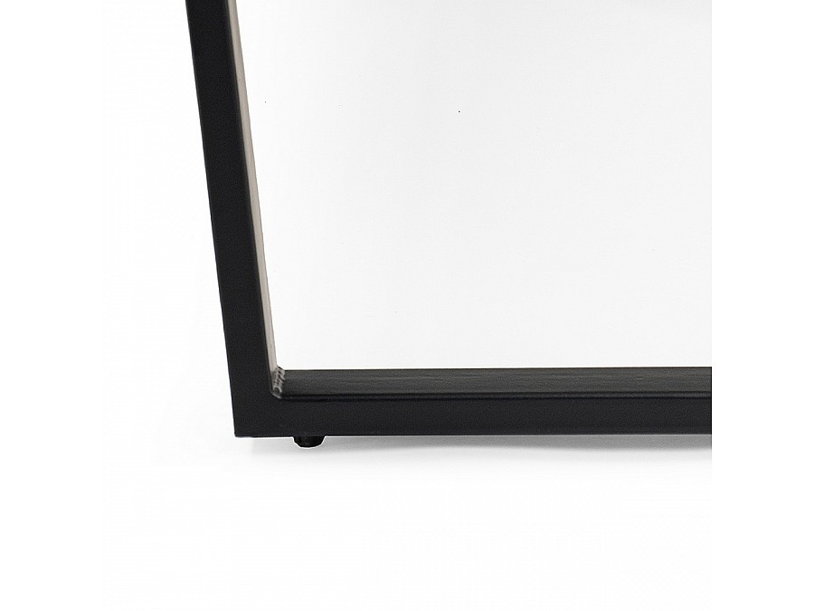 Стол деревянный Лота Лофт 140х80х75 25 мм черный матовый / бетон