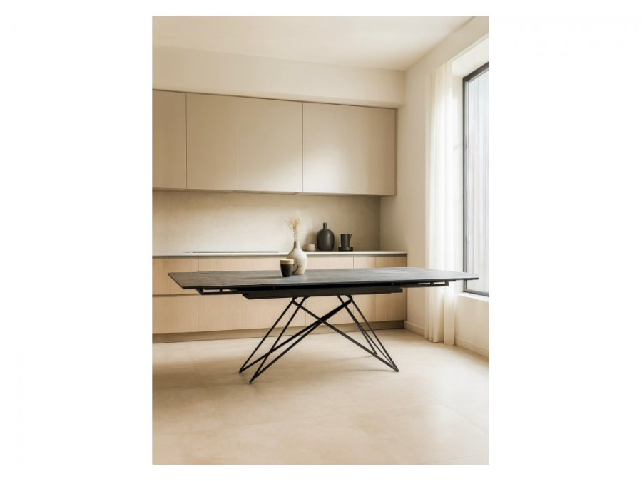 Блэкберн 140(200)х80 серый мрамор larka grey / черный