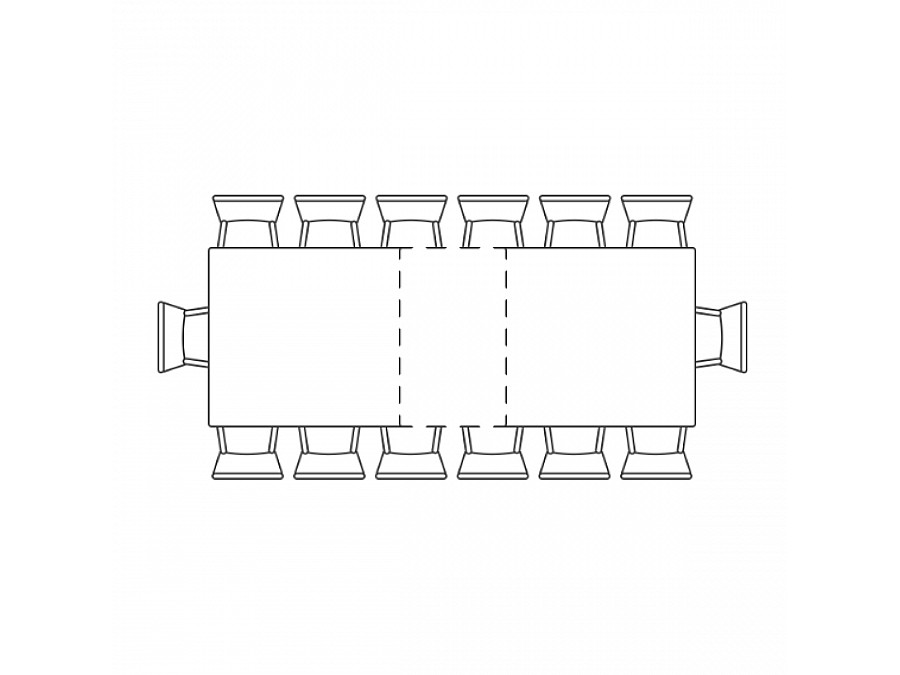 Стол деревянный Морнит 220(320)х110 слоновая кость / золото