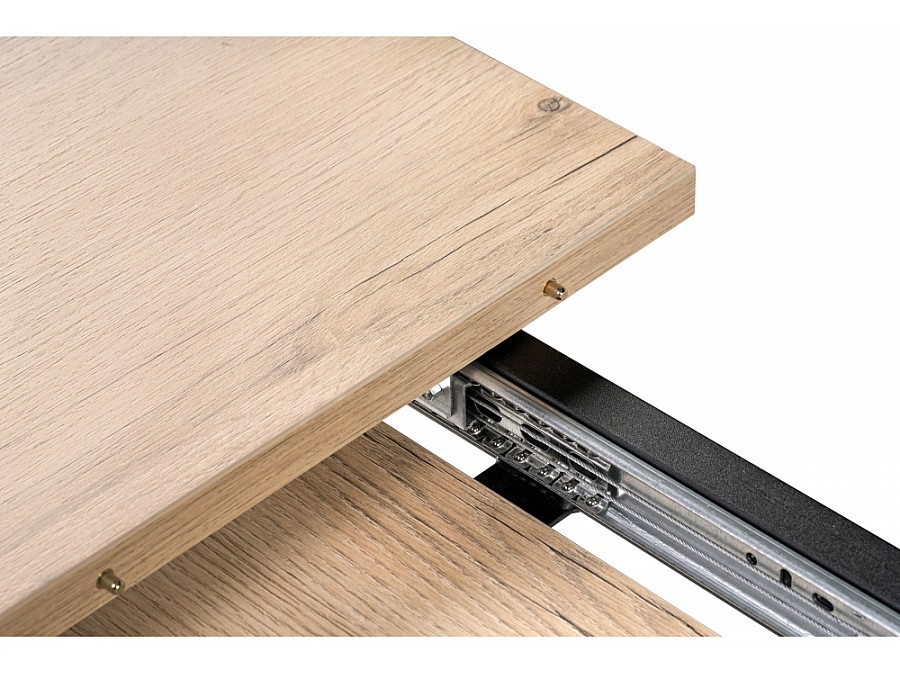 раскладной Денвер Лофт 120 25 мм дуб делано светлый / черный матовый