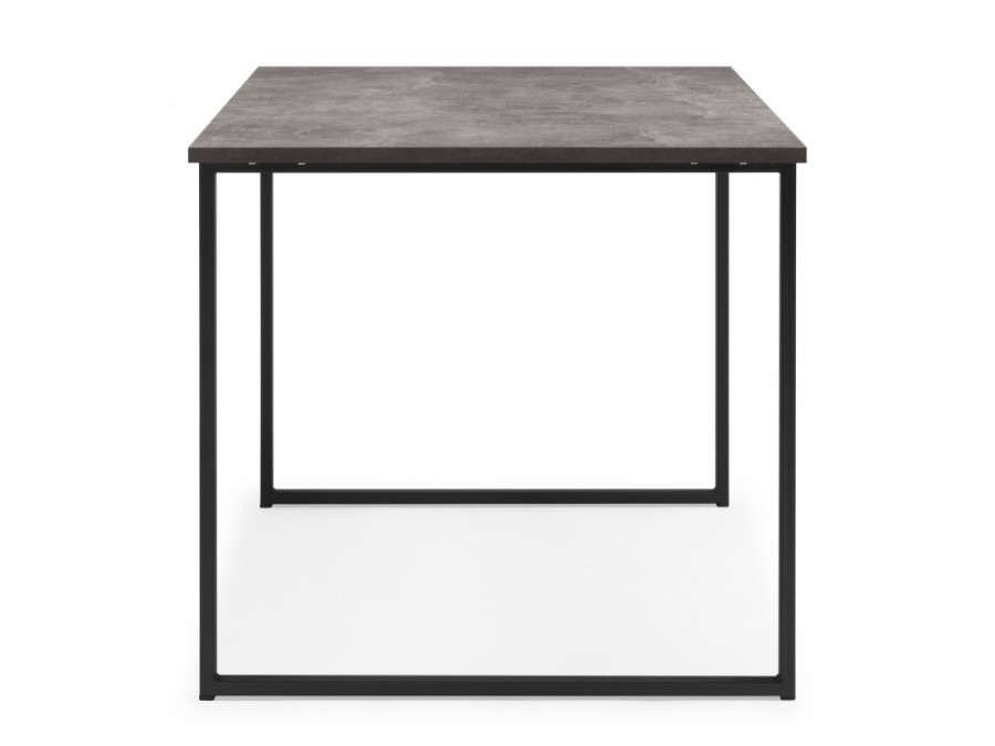 Лиман 117 х 77 бетон светлый / черный матовый