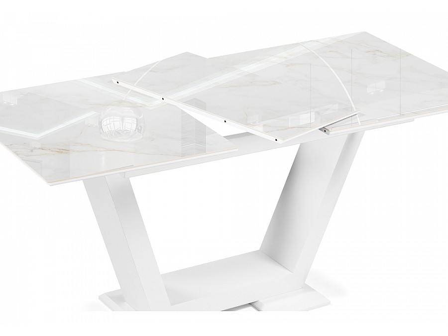 Керамический стол Иматра 140(180)х80х76 carla larkin / белый