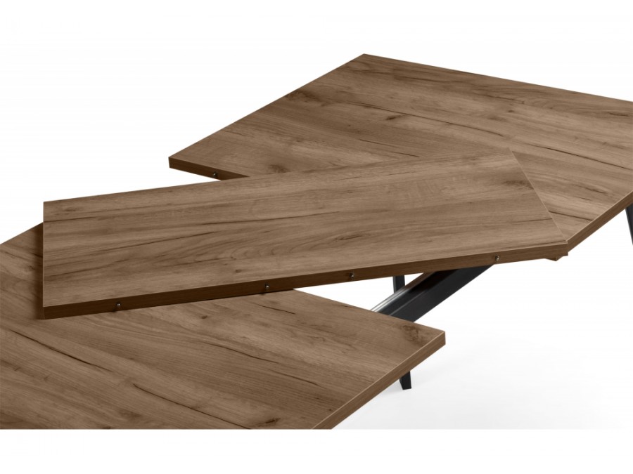 Кортни 117 (157) x 77 дуб крафт табачный / черный матовый