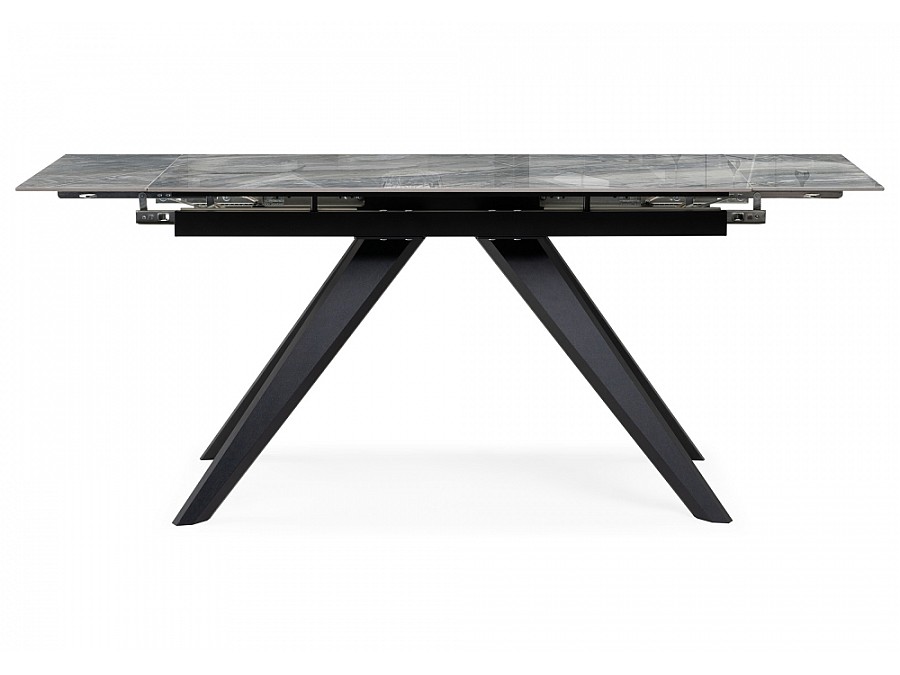 Керамический стол Морсби 140(200)х80х80 оробико / черный