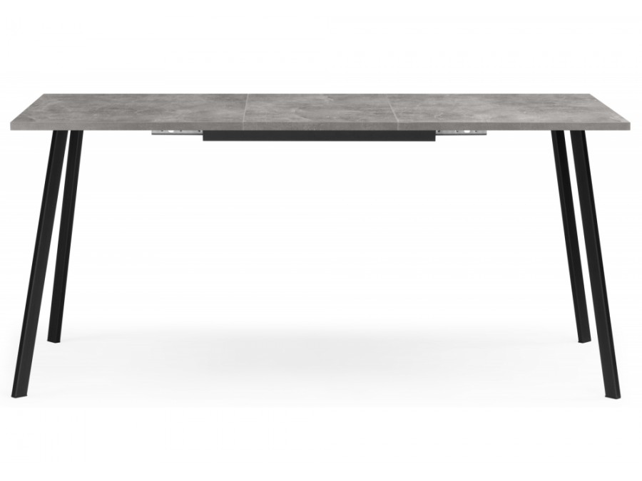 Кортни 117 (157) x 77 бетон светлый / черный матовый