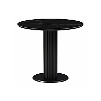 Керамический стол Кэмерон 90х90х75 черный мрамор shakespeare black / черный