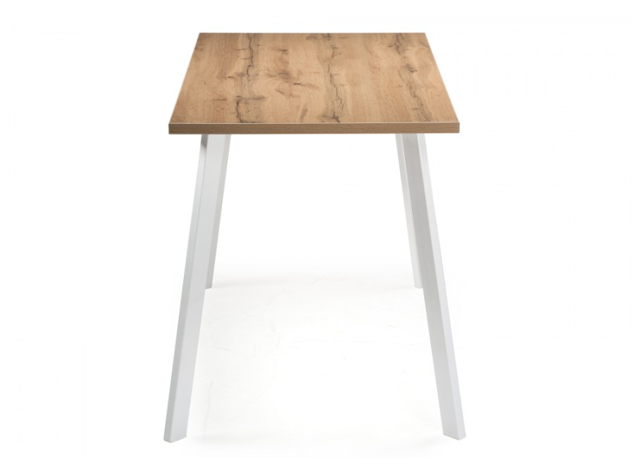 Стол деревянный Тринити Лофт 120x80x75 25 мм дуб вотан / белый матовый