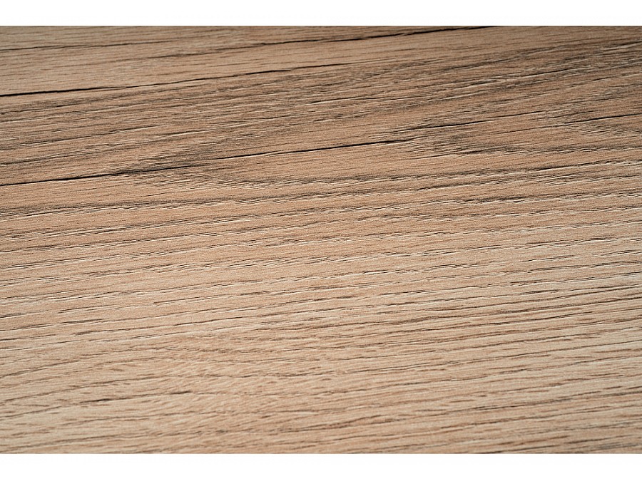 Стол деревянный Лота Лофт 140х80х75 25 мм дуб делано светлый / черный матовый