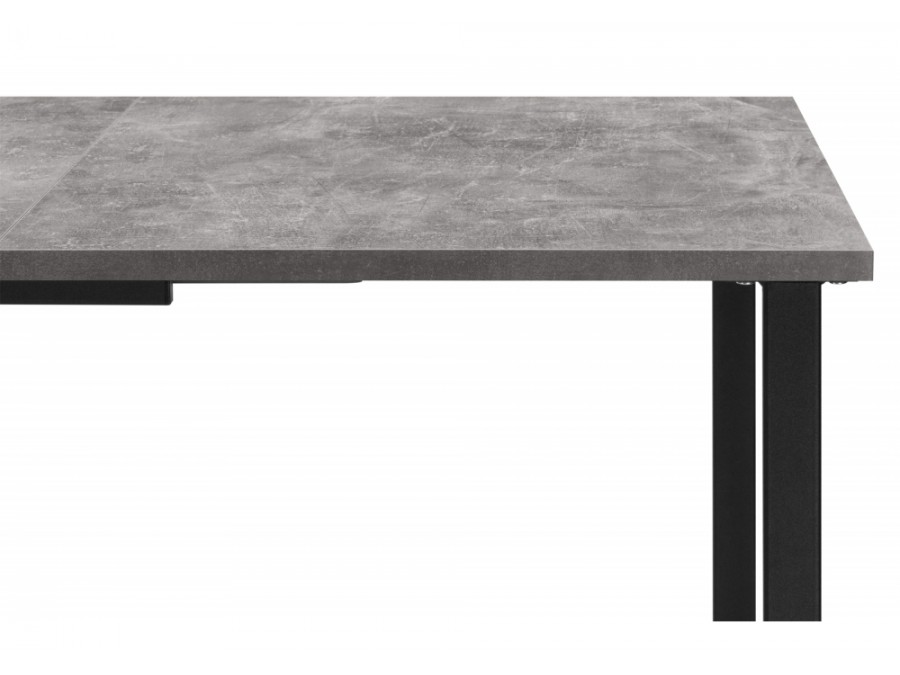 Лиман 117 (157) x 77 бетон светлый / черный матовый