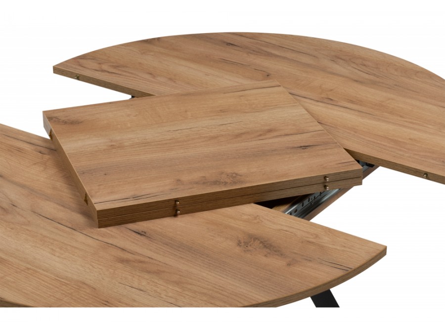 Курт 90 / 130 дуб крафт золотой / черный матовый