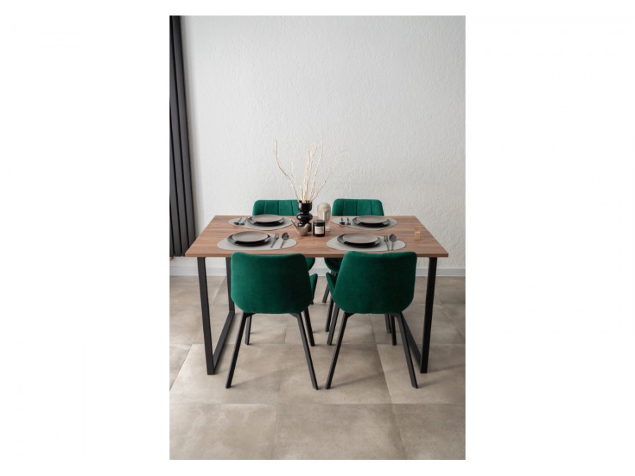 Лиман 140 х 80 дуб крафт табачный / черный матовый