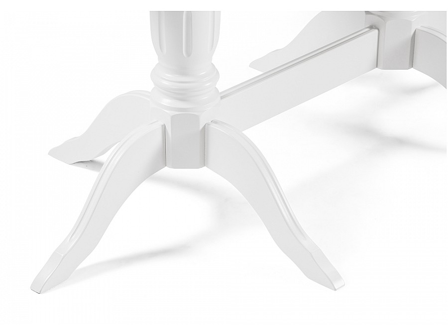 Стол деревянный Эритрин 140(180)х80х77 белый / белый