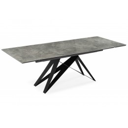 Блэкберн 160(220)х89 серый мрамор baolai / черный