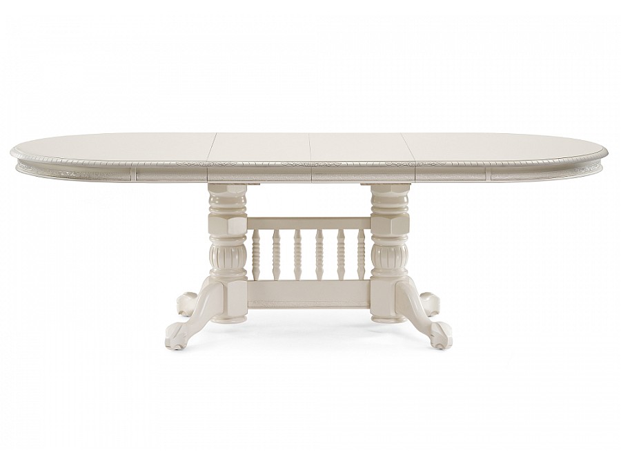 Стол деревянный Кантри 160(200-240)х107х78 слоновая кость